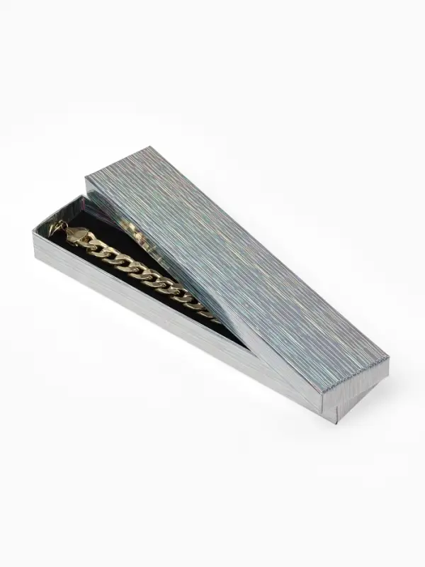 Набор подарочных коробочек 6 шт. под браслет, цепочку, часы&laquo;Голография&raquo;, 21&times;4 см, цвет МИКС