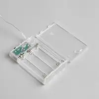 Гирлянда &laquo;Мишура&raquo; 5 м, роса, IP20, серебристая нить, 100 LED, 2 режима, от батареек АА&times;3, свечение белое