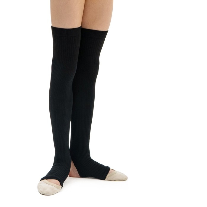 Гетры для гимнастики и танцев Grace Dance №4, длина 50 см, цвет чёрный Гетры для гимнастики и танцев Grace Dance №4, длина 50 см, цвет чёрный