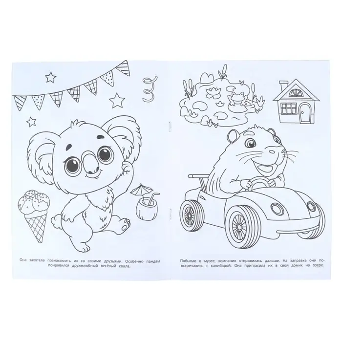 Раскраска "В дорогу!" 214х290 мм. 16 стр.