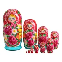 Матрёшка 10 в 1, расписная большая, МИКС