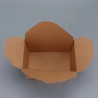 Контейнер одноразовый, коробка пищевая, крафт, для лапши, 900 мл, 15&times;11.5&times;7 см