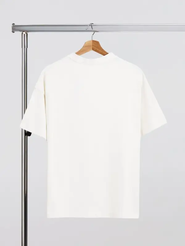 Футболка оверсайз унисекс Sinkopa, молочно-белая, размер XS/S