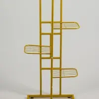 Подставка для цветов Greengo, 5 полок, 44&times;22&times;95 см, напольная, металл, цвет золотой
