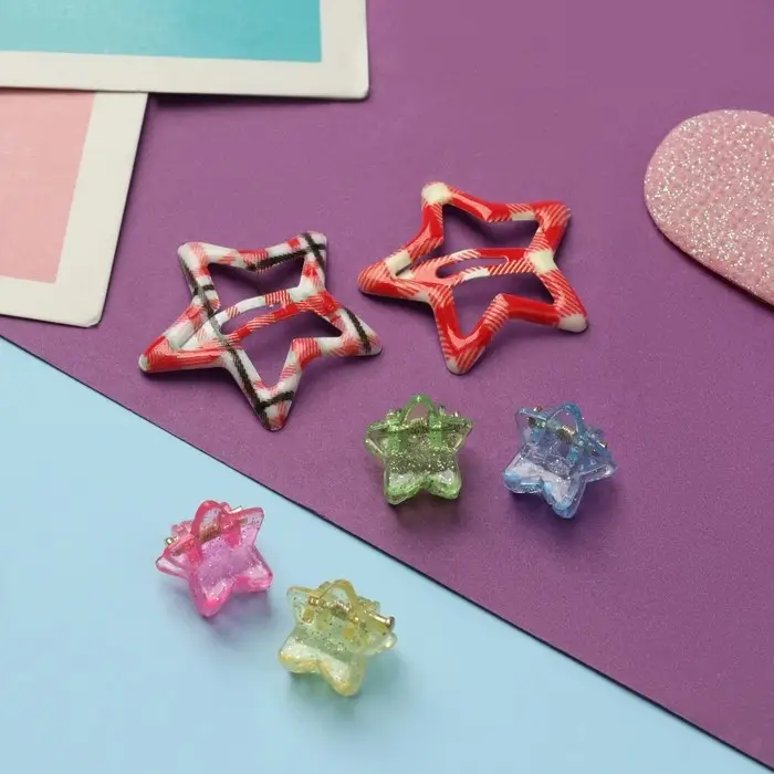 Набор для волос Набор для волос "Маленькая звездочка" (2 невидимки,4 крабика) полосы