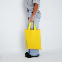 Шопер Self love, блёстки, без молнии, без подклада, цвет жёлтый Шопер Self love, блёстки, без молнии, без подклада, цвет жёлтый