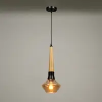 Светильник &laquo;Джон&raquo; 1&times;40 Вт Е27 черный/коричневый 17.5&times;15.5&times;42(142)см