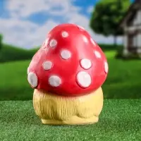 Садовая фигура из гипса &laquo;Лягушка на мухоморе&raquo;, 26&times;21&times;16 см