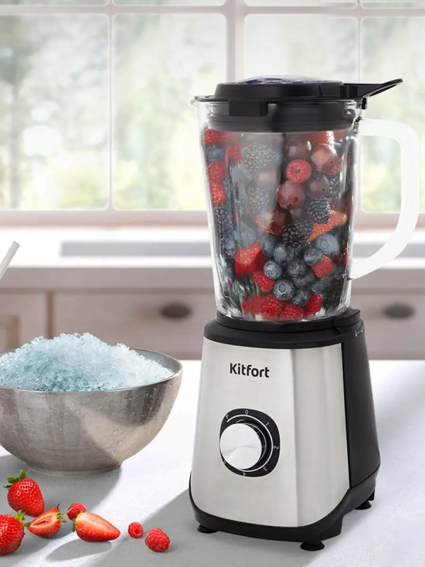 Кухонный блендер с чашей мощный КТ-3020 - 600 Вт Кухонный блендер с чашей мощный КТ-3020 - 600 Вт