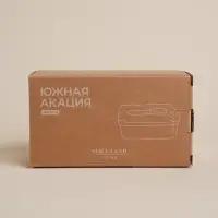 Паштетница с ножом SL Home &laquo;Южная акация&raquo;, фарфор, 2 предмета: паштетница с деревянной крышкой 650 мл, нож 12.3&times;3 см