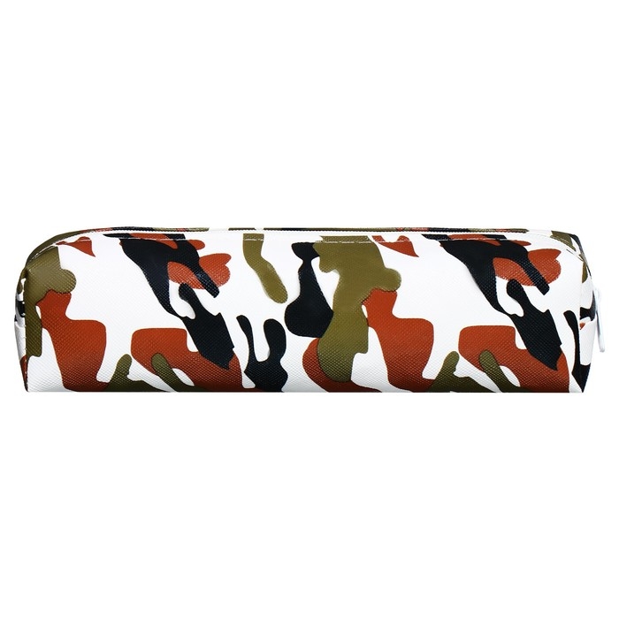 Пенал школьный на молнии Пенал школьный на молнии "Миллитари" Calligrata, черный-хаки