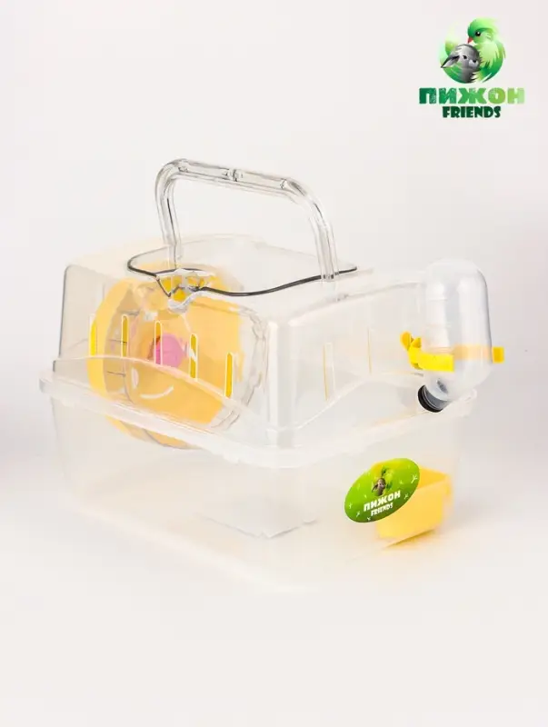 Клетка-переноска для грызунов, 23 х 17 х 16 см, прозрачная