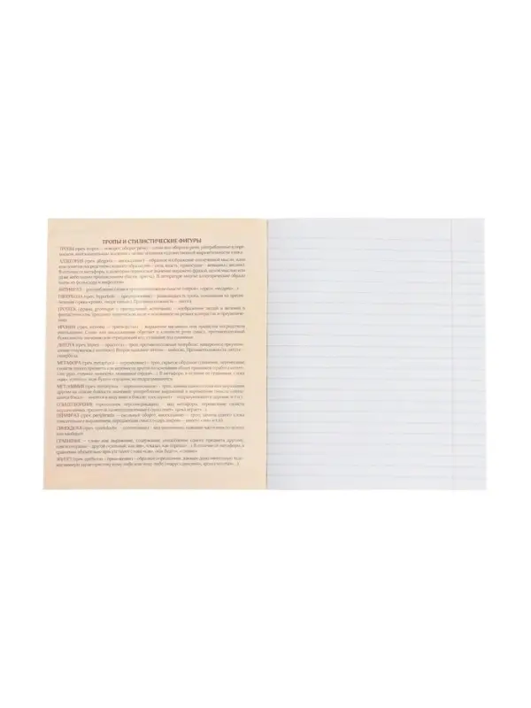 Тетрадь предметная 48 листов в линию, Calligrata «Доска. Литература», обложка мелованный картон