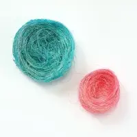 Гнездо, 10 см, крашеная солома, МИКС