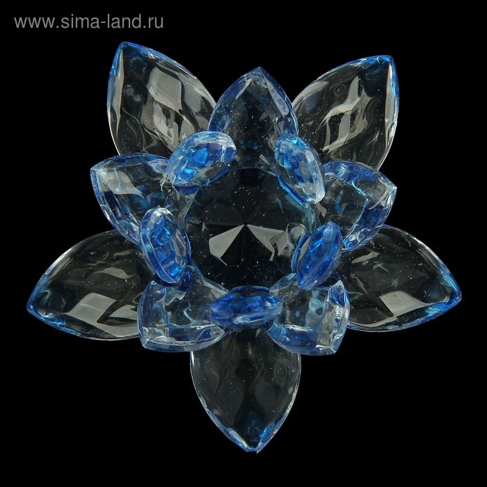 Стекло  Стекло "Лотос" радуга d-8 см топаз