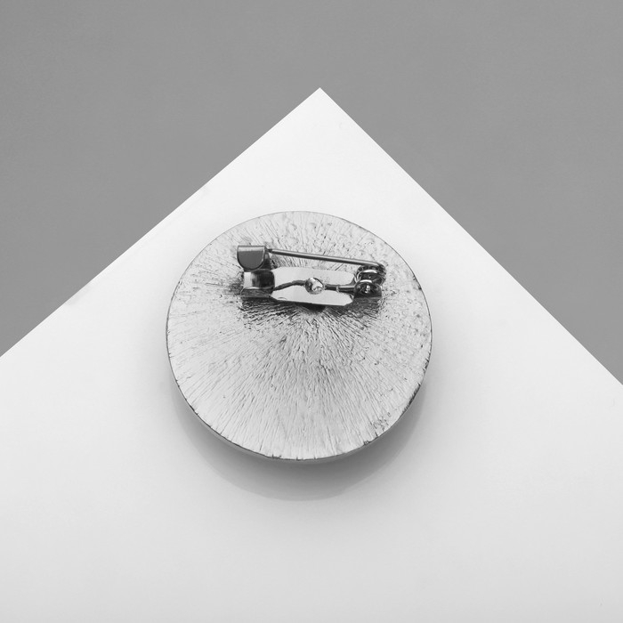 Брошь «Россия», цветная в серебре Брошь «Россия», цветная в серебре