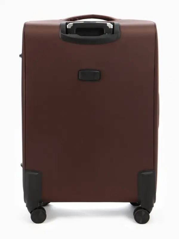 Чемодан на колёсах TEXTURA, кодовый замок, с увеличением, 47&times;30&times;78 см, 28", коричневый