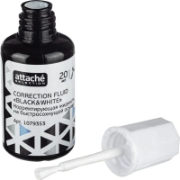 Корректирующая жидкость 20млBlack & White быстр.,кисточка