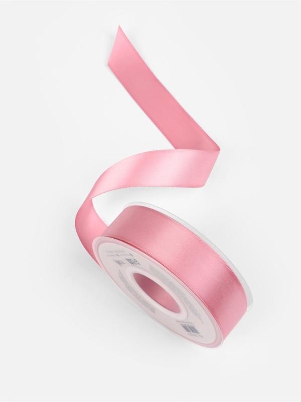 Лента атласная двухсторонняя №158 25мм*25±1м сакура TR