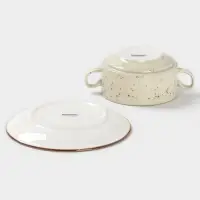 Бульонница с блюдцем Magistro Mediterana, 270 мл, фарфор, бежевая