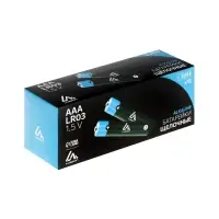 Батарейка алкалиновая (щелочная) Luazon, AAA, LR03-5BL, отрывной блистер, 5 штук