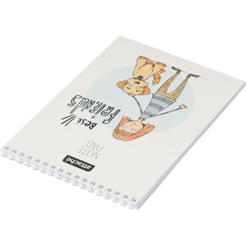 Блокнот А5,60л,клетка,гребень,тверд.подложка,Персона