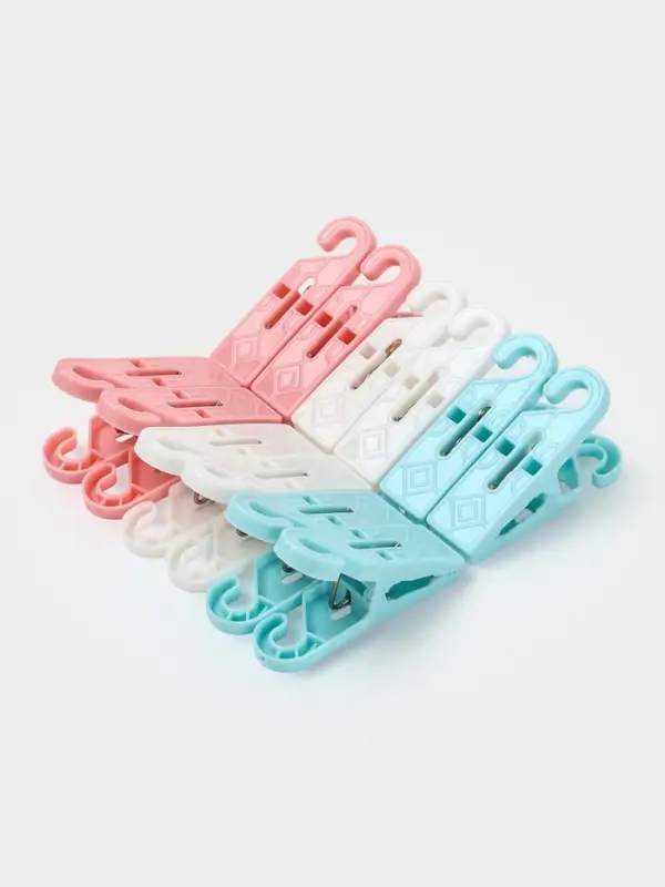 Набор прищепок бельевых 12 шт, пластик