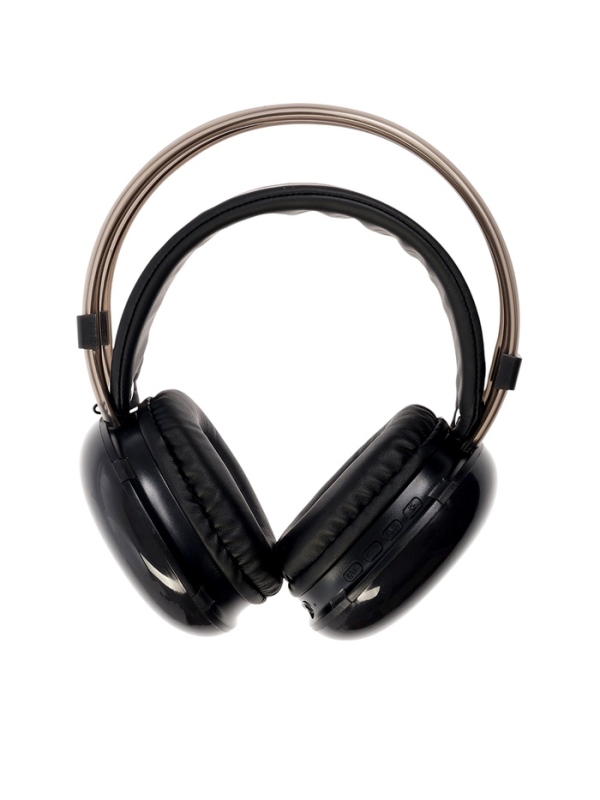 Наушники полноразмерные Mybit W-33, RGB подсветка, BT5.3, 800 мАч, Type-C, чёрные