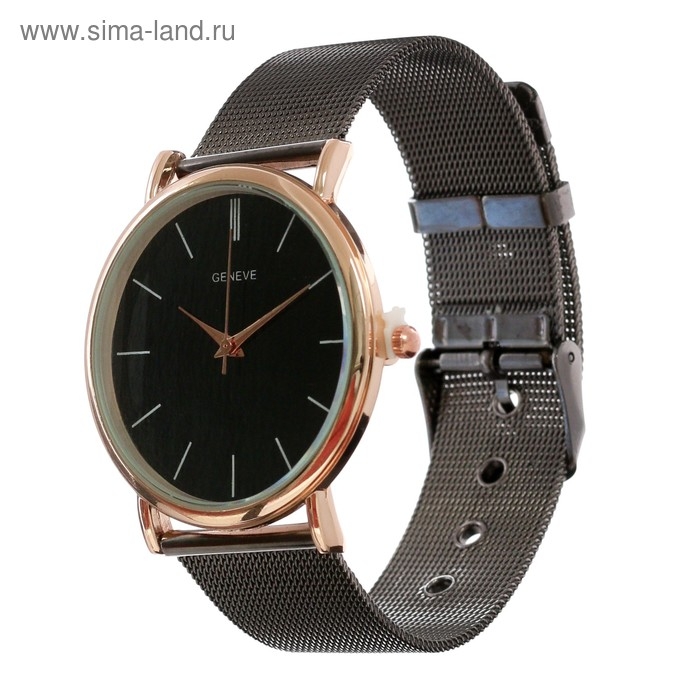 Часы наручные женские кварцевые Часы наручные женские кварцевые "Ливато", d-3.7 см, черные