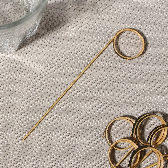 Шпажки Доляна «Природа», 12 см, набор 50 шт, чёрные Шпажки Доляна «Природа», 12 см, набор 50 шт, чёрные