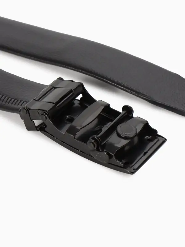 Ремень мужской, ширина 3.5 см, пряжка автомат, чёрный, МИКС