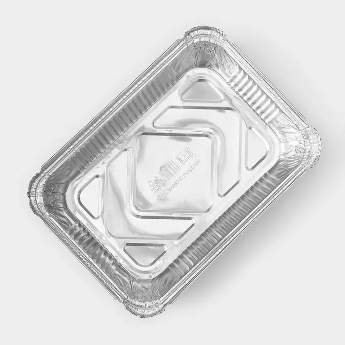 Форма из фольги для выпечки и запекания Доляна, 960 мл, 21,8×15,5×4 см Форма из фольги для выпечки и запекания Доляна, 960 мл, 21,8×15,5×4 см