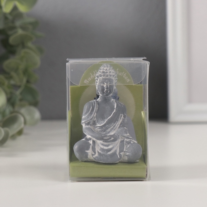 Сувенир полистоун Сувенир полистоун "Будда в позе лотоса" серый 2,5х4х6 см