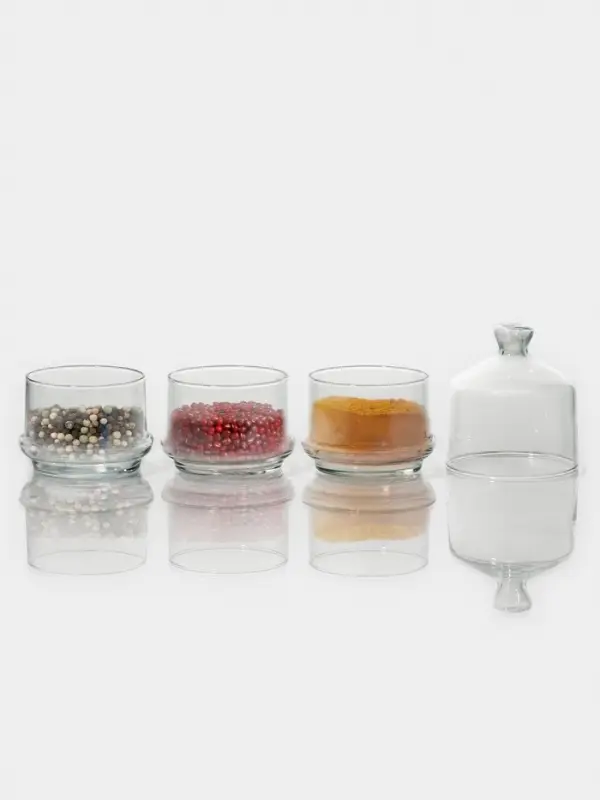 Набор ёмкостей Berry, 220 мл, 3 шт., стекло, прозрачный