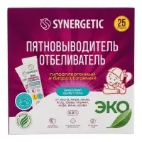 Отбеливатель-пятновыводитель SYNERGETIC, с активным кислородом, гипоаллергенный, биоразлагаемый, 25 стирок