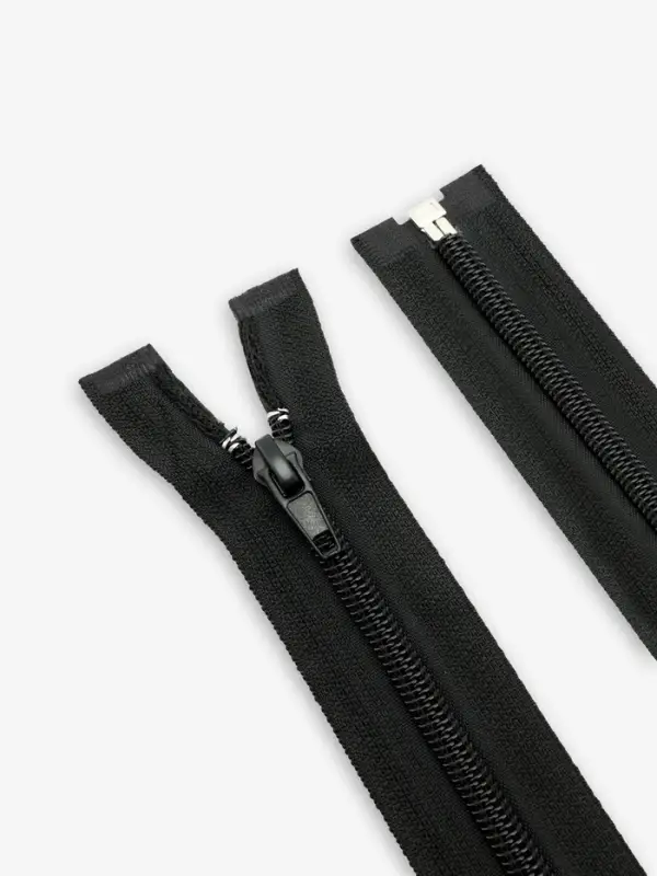 Молния &laquo;Спираль&raquo;, №5, разъёмная, замок автомат, 80 см, чёрная