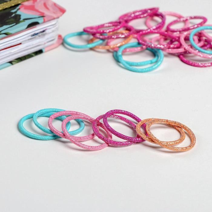 Резинки для волос «Время мечтать», 30 шт, микс Резинки для волос «Время мечтать», 30 шт, микс