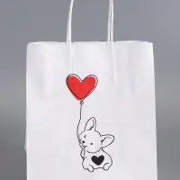 Пакеты подарочные, "С Днем Рождения", 22 х 12 х 25 см , набор 4 шт