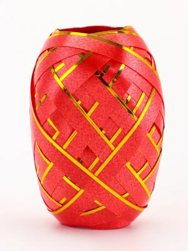 Лента упаковочная, с полосой, микс, 0.5 см &times; 10 м, набор 6 шт.