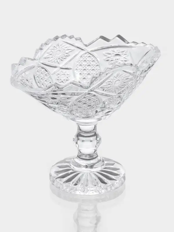 Конфетницы «Акапелла», 9×15×12 см, набор 2 шт., стекло, прозрачные Конфетницы «Акапелла», 9×15×12 см, набор 2 шт., стекло, прозрачные