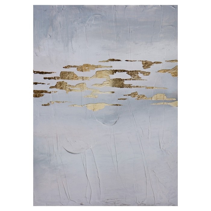 Картина-холст на подрамнике Картина-холст на подрамнике "Абстракция. Золото" 50х70 см