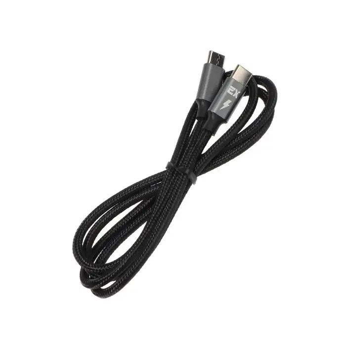 Кабель Exployd EX-K-1145, Type-C - Type-C , 3 А, 1 м, 60 Вт, черный