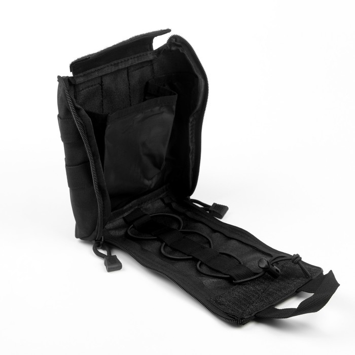 Подсумок медицинский, тактический, черный, 15 х 20 см Подсумок медицинский, тактический, черный, 15 х 20 см