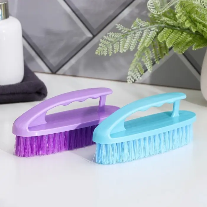 Щётка утюжок для уборки Доляна &laquo;Дельта&raquo;, жёсткая щетина, цельная ручка, 16&times;5&times;6.5 см, цвет МИКС