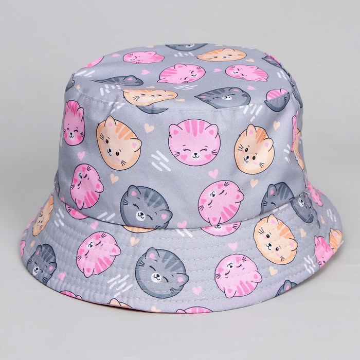 Панама детская для девочки «Котята», р-р 52-54 Панама детская для девочки «Котята», р-р 52-54