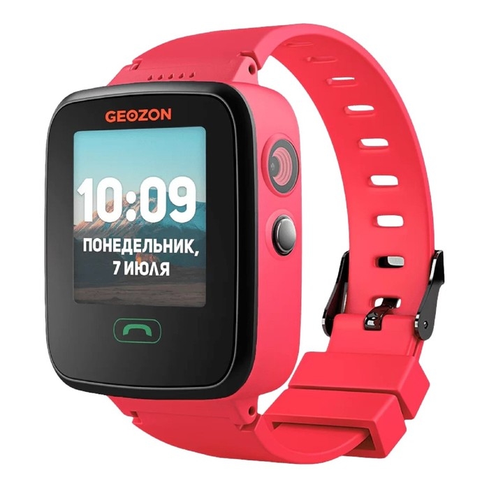 Детские смарт-часы Geozon Aqua G-W04PNK, 1.44 Детские смарт-часы Geozon Aqua G-W04PNK, 1.44", IPS, SIM, камера, GPS, 600 мАч, розовые