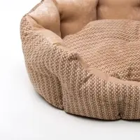 Лежанка для животных, 50&times;40&times;15 см, мебельная ткань, холлофайбер, цвет МИКС