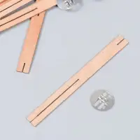 Фитиль с держателем двойной для свечи дерево 1.3&times;13 см