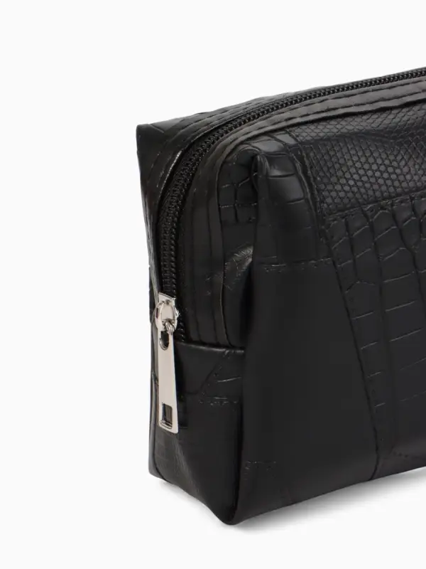 Косметичка дор Одноцвет, 16*5*10, отдел на молнии, черный