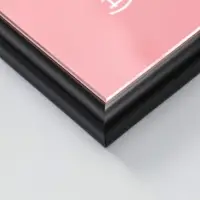 Фоторамка для фото 21х29,7 см (А4) "Oframe", пластик, чёрный с серебром, (пластиковый экран) 1097373